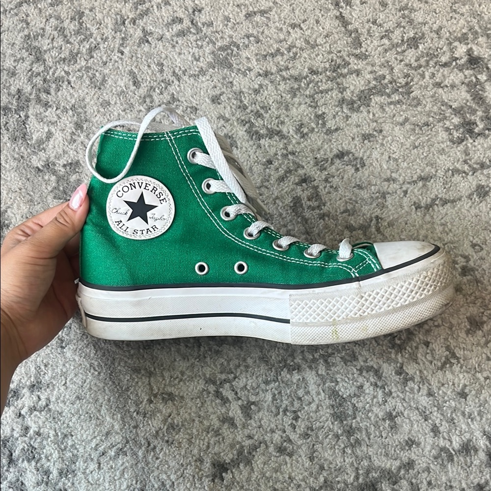 Converse Classic Green High-Tops - Picture 2 of 5